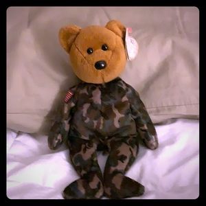 TY Beanie Baby Hero military bear